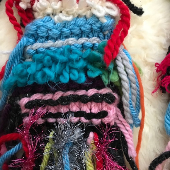 Unique hand knit scarf. One if a kind New - Picture 5 of 6